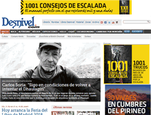 Tablet Screenshot of desnivel.com